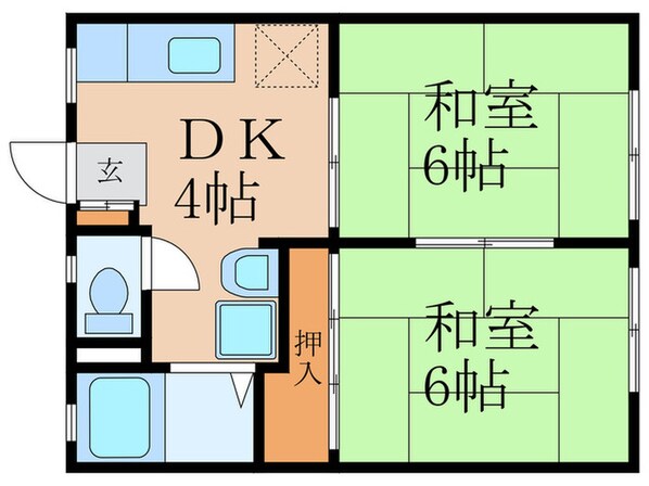 伊藤ハイツの物件間取画像